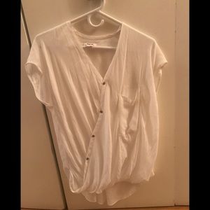 Helmet Lang Twisted Drape Top sz S